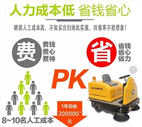 小型电动扫地机--停车场清洁武器
